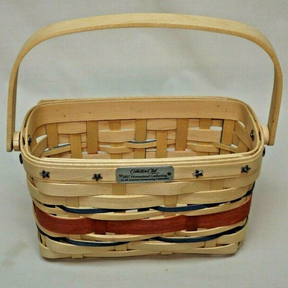 Longaberger 2007 Collectors Club Homestead Gathering Basket Combo Family Signed - Picture 9 of 13